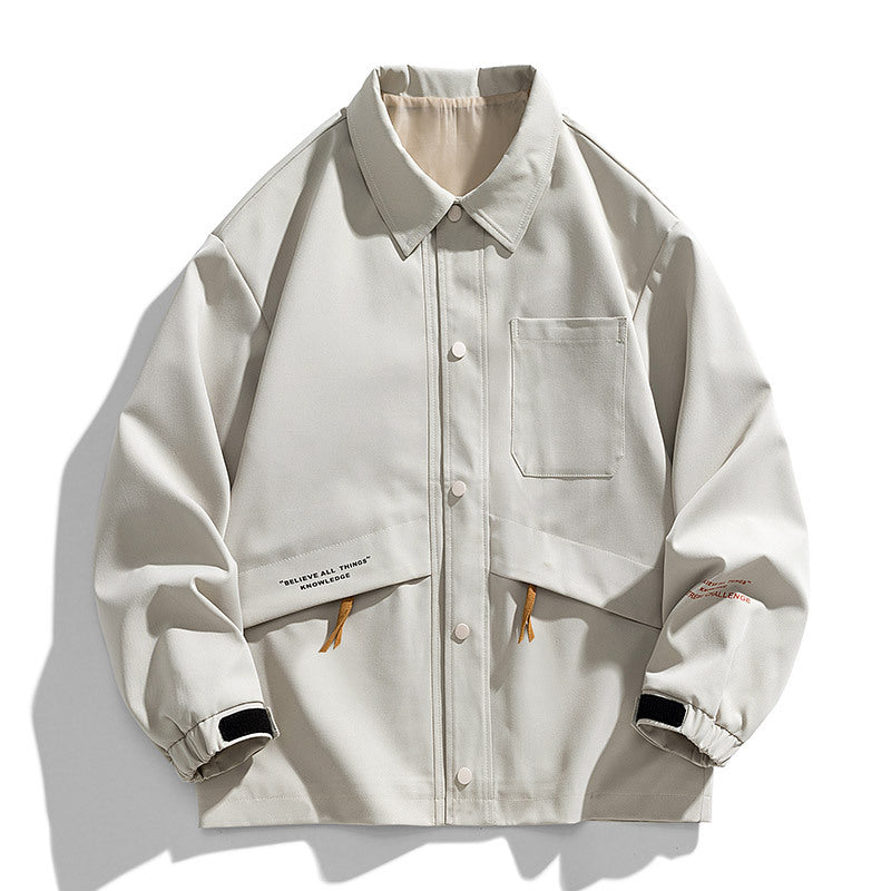 Herren Modische Utility-Jacke Drune