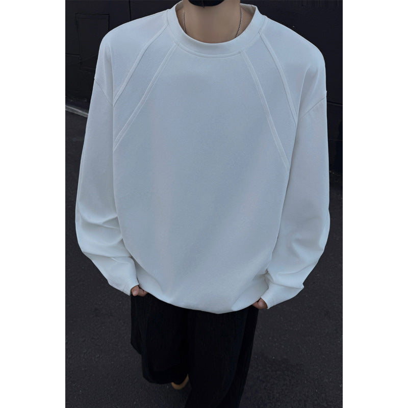 Herren Oversize Rundhals‑Sweatshirt mit Raglanärmeln und cleanem Minimaldesign Drune
