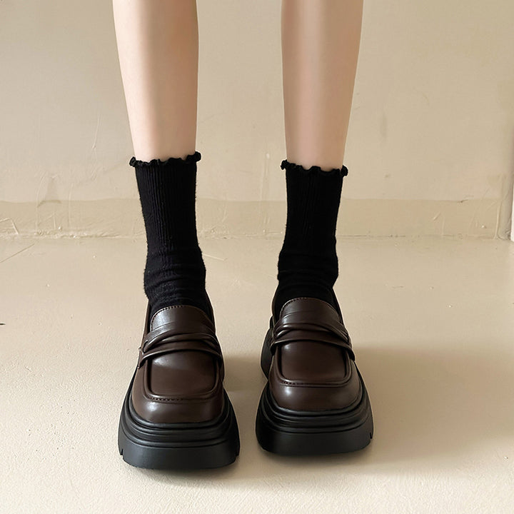 Damen Modische Lederslipper Drune