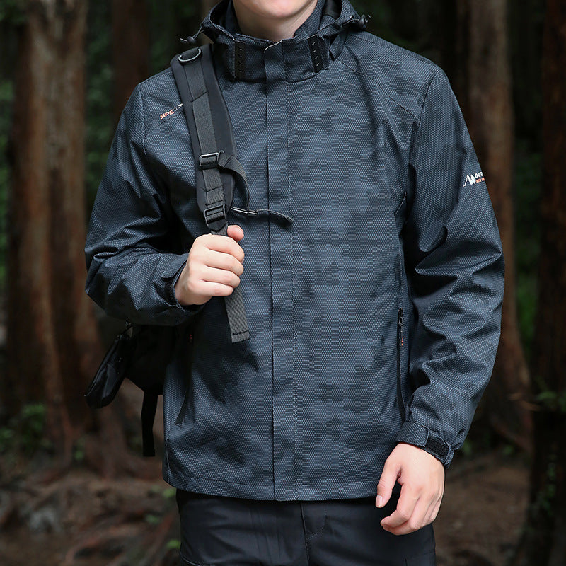 Herren wetterfeste Outdoor-Jacke Drune