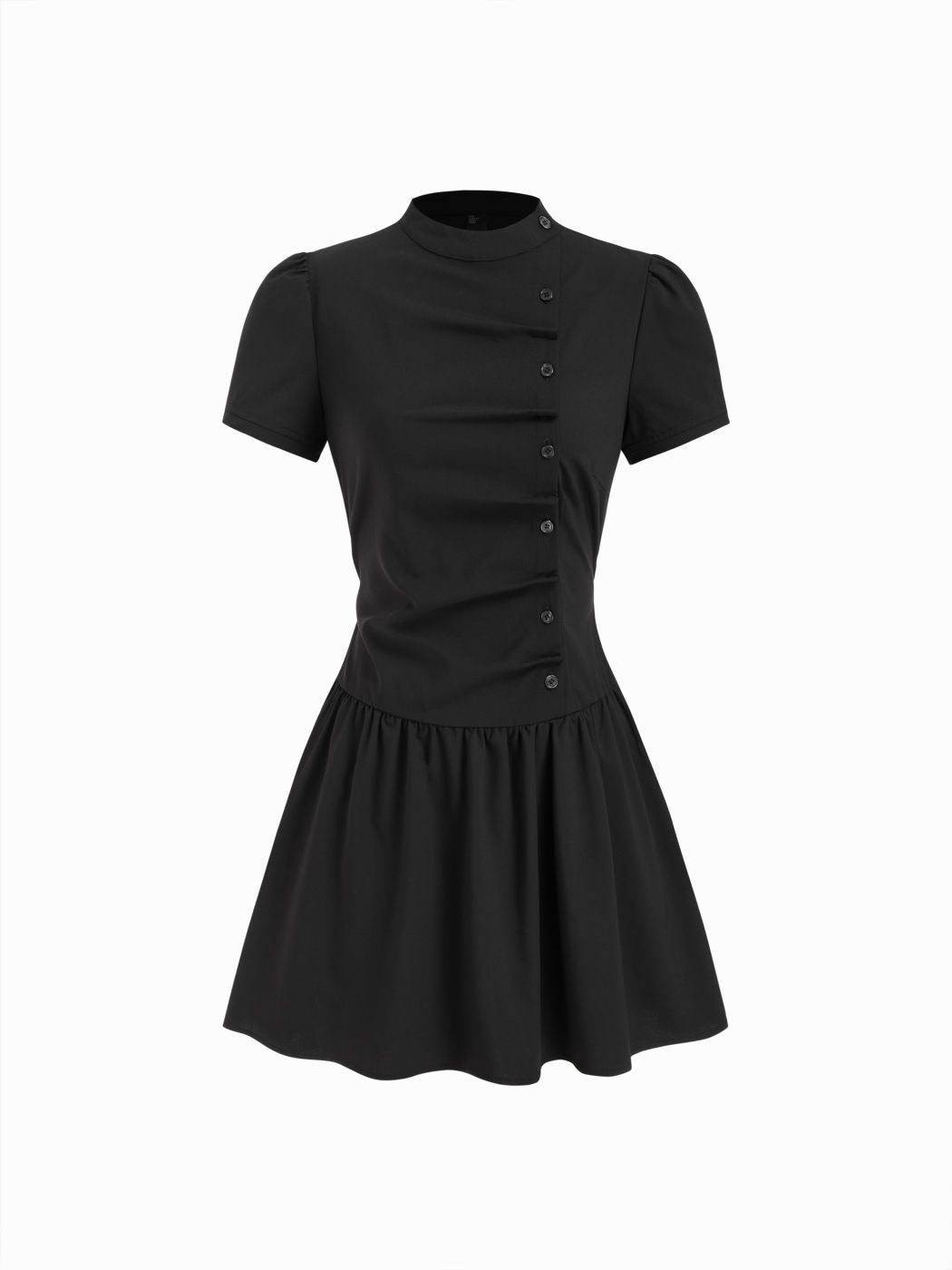 Damen Karo Kurzarmkleid Drune