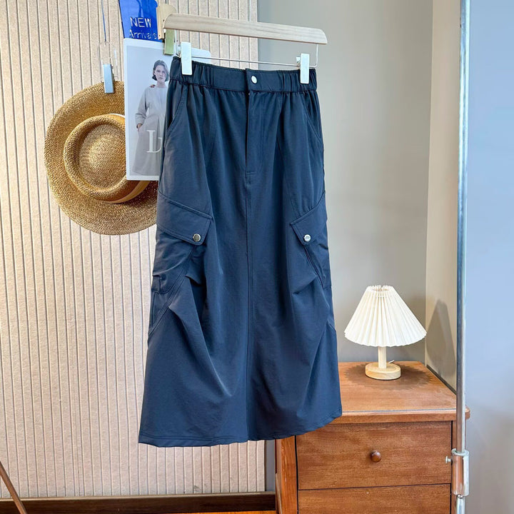 Damen Cargo-Rock mit praktischen Taschen Drune