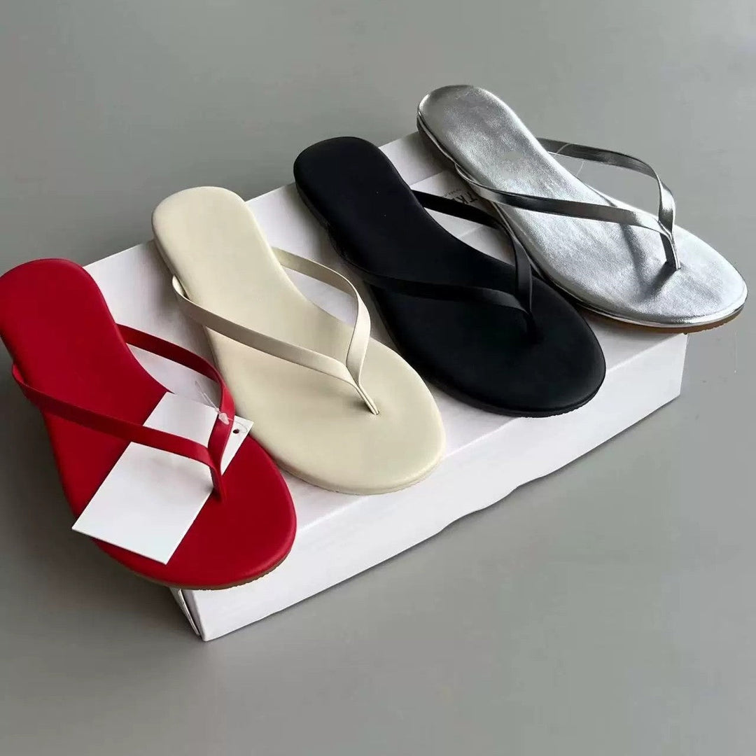 Damen Zehentrenner Sandalen mit ergonomischem Fußbett und flexibler Sohle Drune