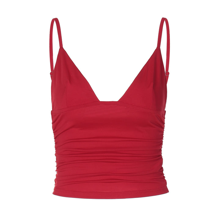 Damen Crop-Top mit asymmetrischem Schnitt und figurbetonter Silhouette Drune