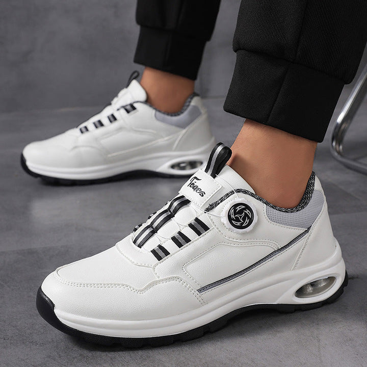 Herren nan sportlicher Freizeit-Sneaker mit Luftkapsel-Fersendämpfung, stufenlosem Klickverschluss und viskoelastischem Fußbett Drune