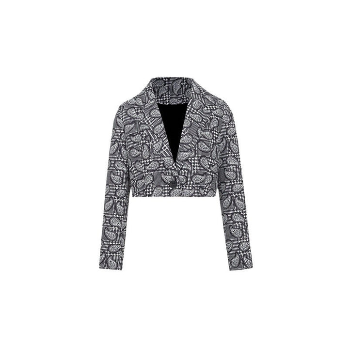 Damen Blazer mit modischem Paisleymuster und tailliertem Schnitt Drune