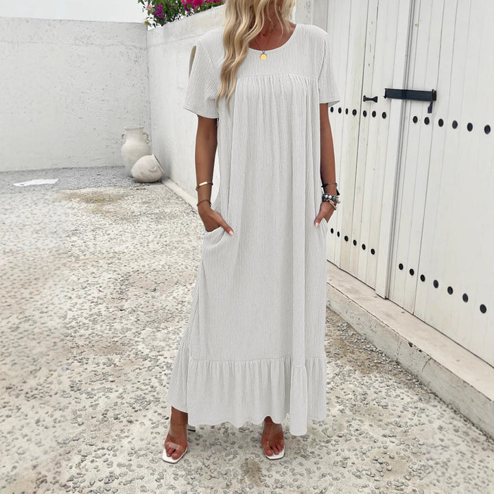 Damen Maxi-Kleid mit praktischem Taschen-Design Drune