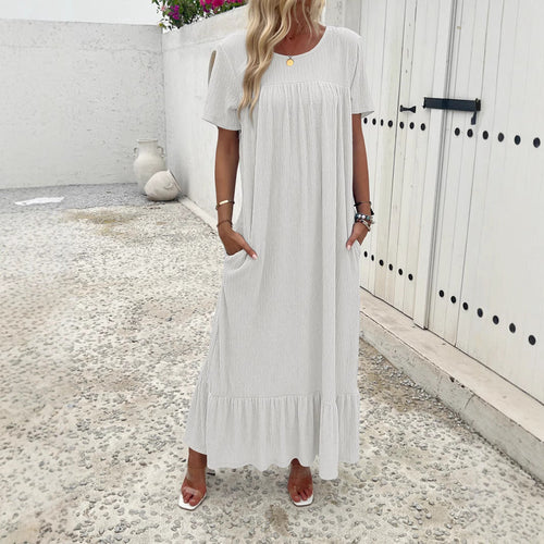Damen Maxi-Kleid mit praktischem Taschen-Design Drune