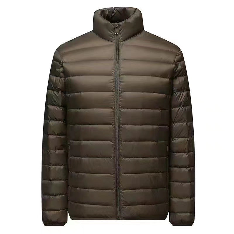 Herren nan ultraleichte Packbare Microsteppjacke mit Stehkragen, wattierter Isolierung und windabweisender Hülle Drune