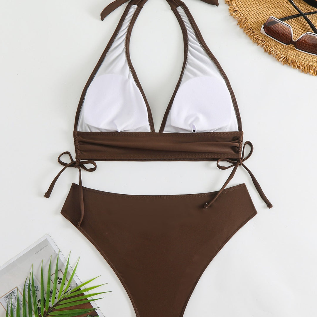 Damen verstellbares Bindebikini-Set Drune