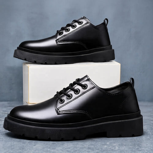 Herren Modische Schnürschuhe mit Robustem Profil Drune