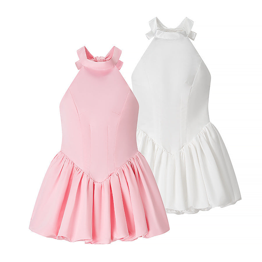Damen Ballettkleid mit offenem Rücken und schwingendem Rock Drune
