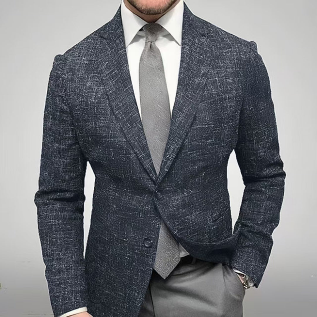 Herren eleganter kariert Blazer mit Hochwertiger Verarbeitung Drune