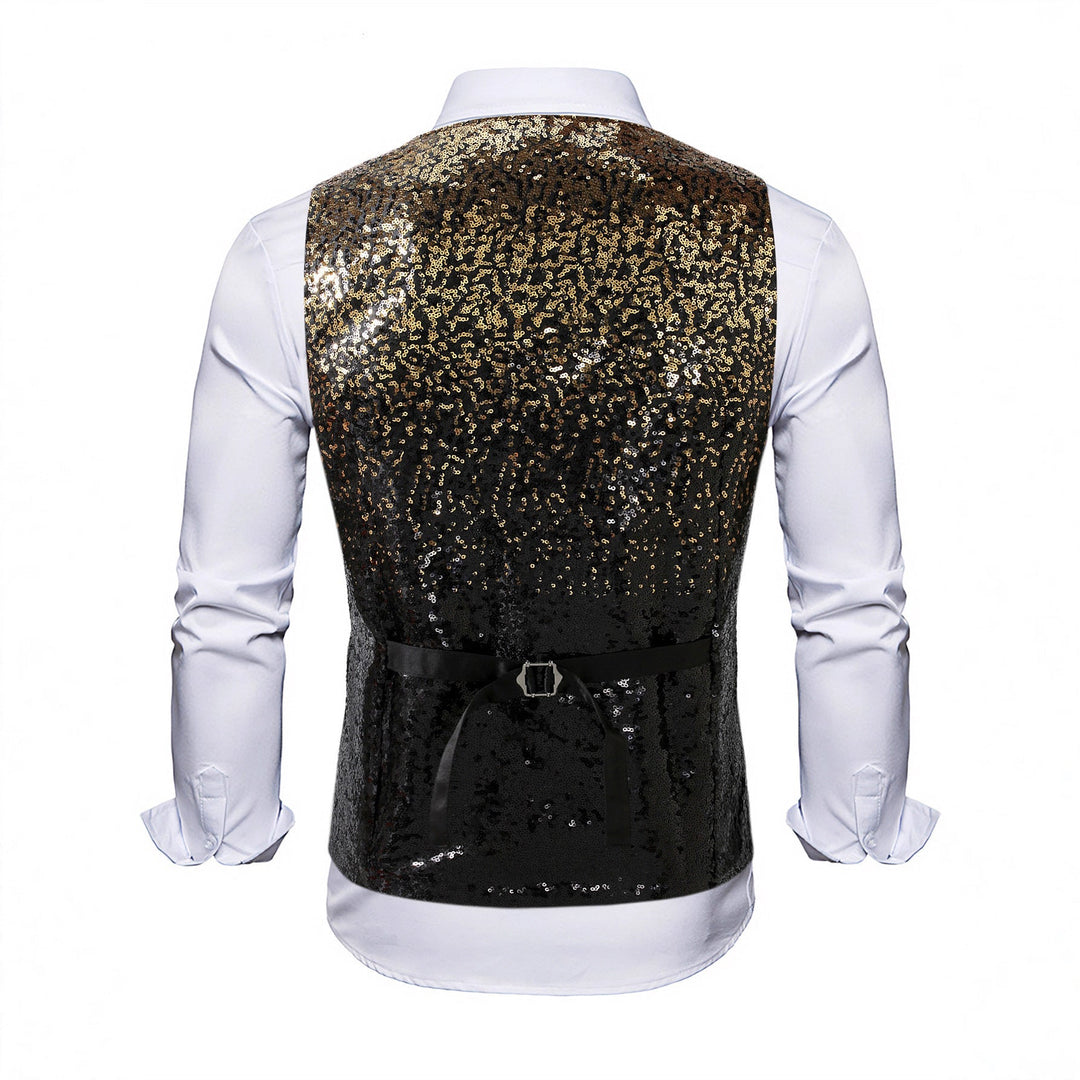 Herren Weste mit Schimmernden Pailletten & Auffälligem Look | Drune