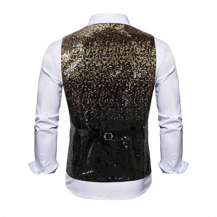 Herren Weste mit Schimmernden Pailletten & Auffälligem Look | Drune