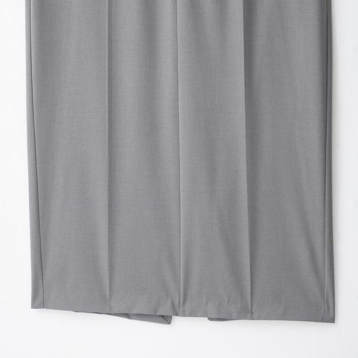 Damen Eleganter Maxirock mit Bügelfalte und Gürtelschlaufen Drune