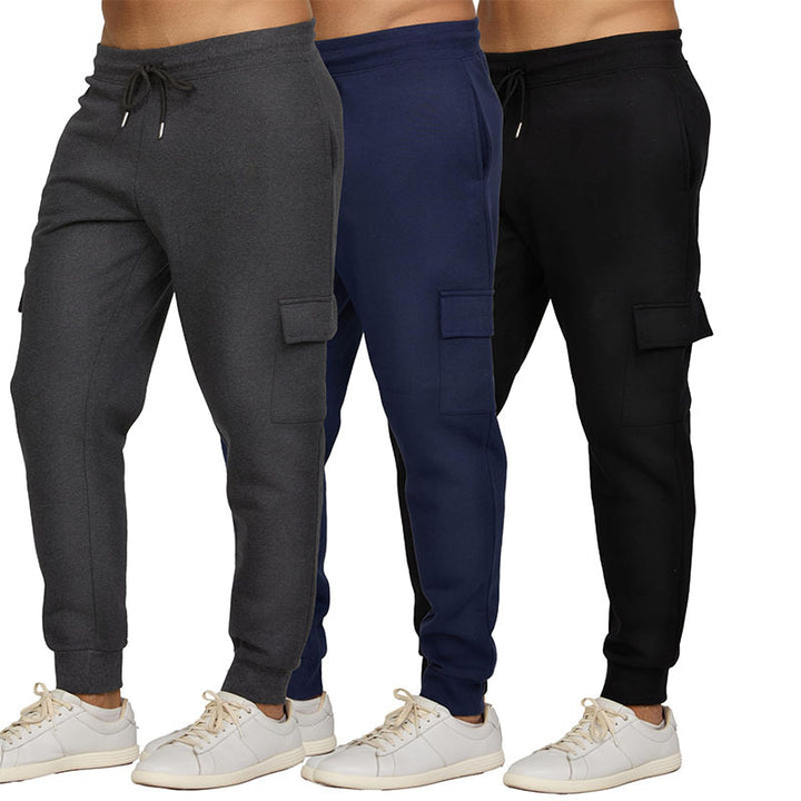 Damen nan schmal geschnittene Cargo-Jogginghose mit ergonomischen Nähten elastischem Komfortbund und aufgesetzter Klappentasche Drune