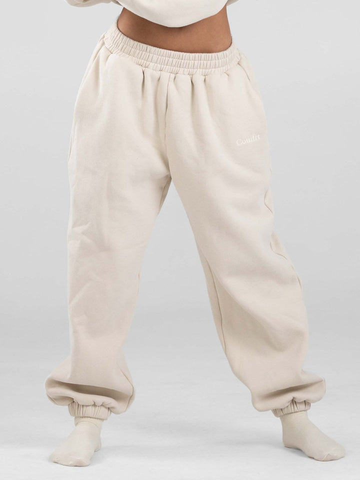 Damen nan lässige Sweatpants mit hohem Bund, seitlichen Eingrifftaschen und elastischen Bündchen Drune