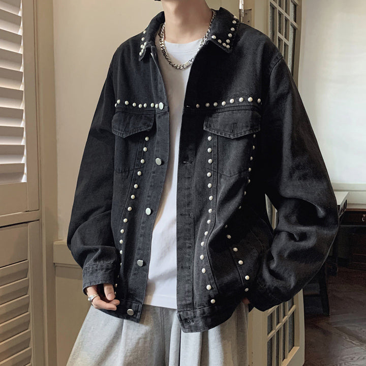Herren Modische Oversized Jeansjacke Drune