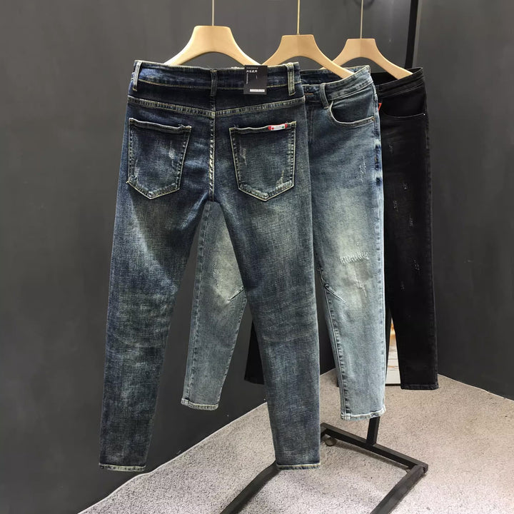 Herren Skinny Jeans mit distressed Details und modernem Schnitt Drune