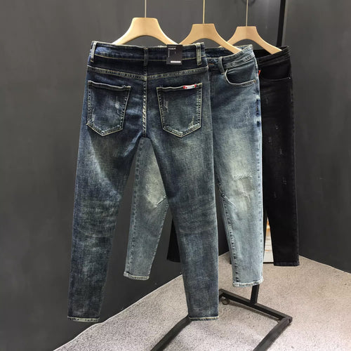 Herren Skinny Jeans mit distressed Details und modernem Schnitt Drune