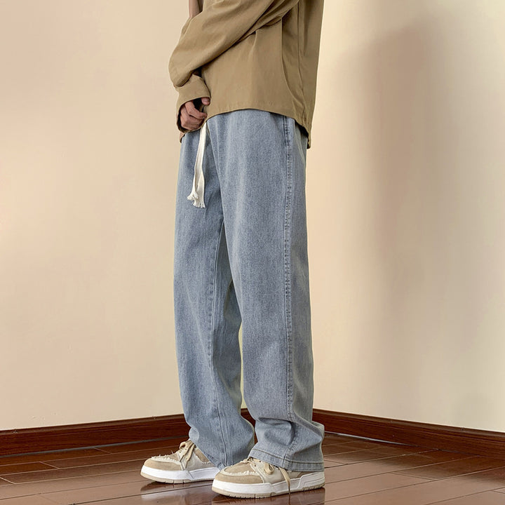 Herren Bequeme Denim-Hose mit elastischem Bund Drune