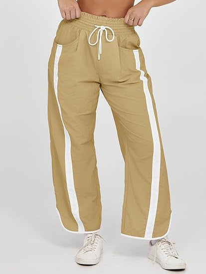 Damen lässige Freizeithose mit Seiteneinsätzen Drune