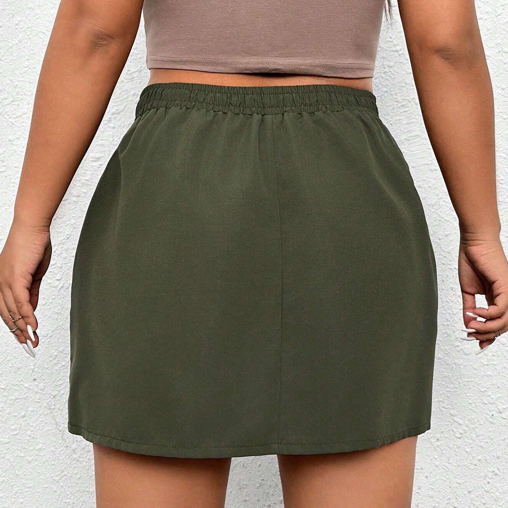 Damen Minirock mit praktischen Taschen und verstellbarem Taillenbund Drune