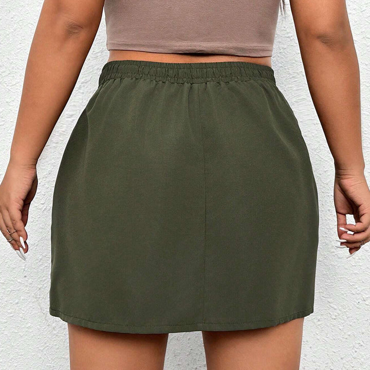Damen Minirock mit praktischen Taschen und verstellbarem Taillenbund Drune