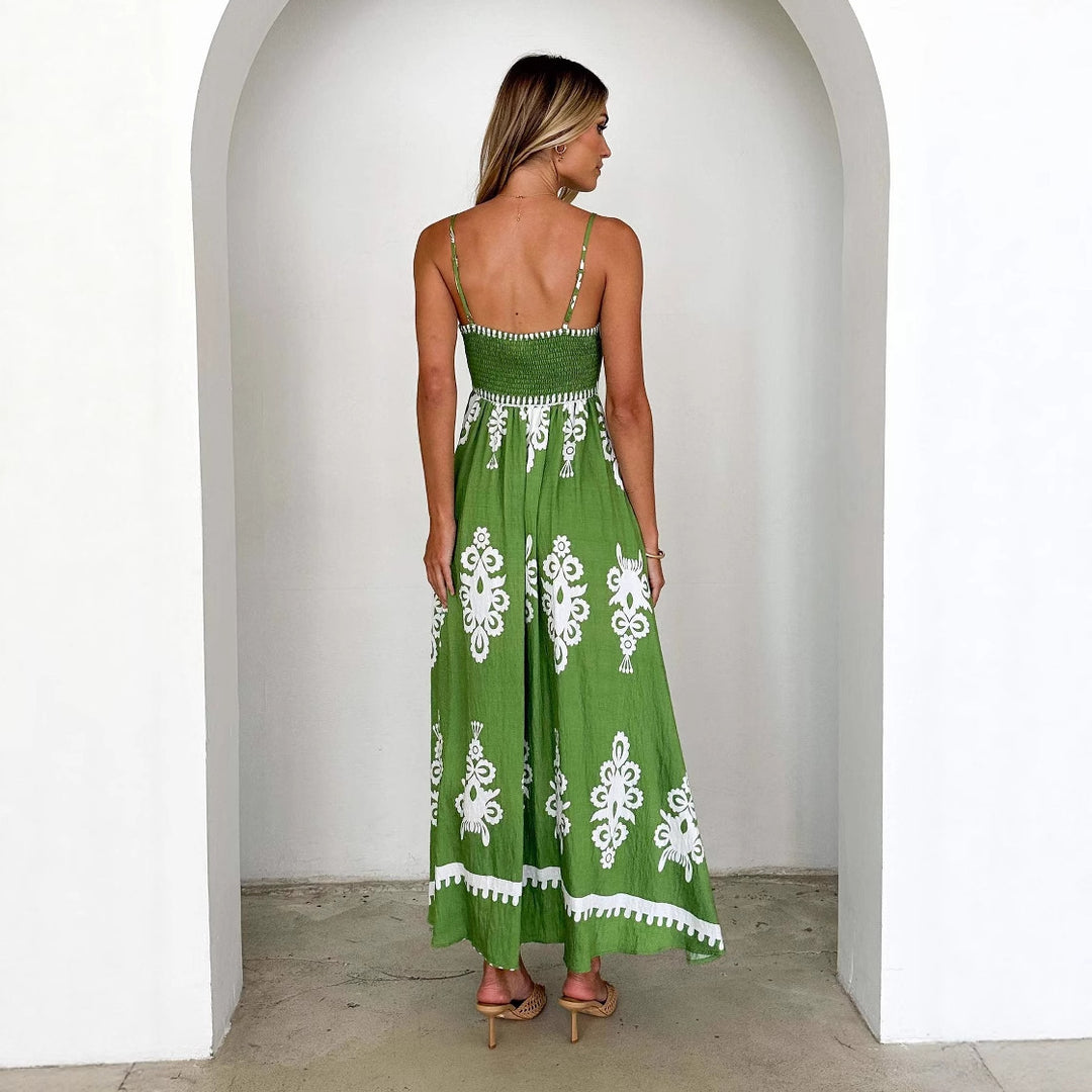 Damen Sommerkleid mit eleganter Stickerei Drune