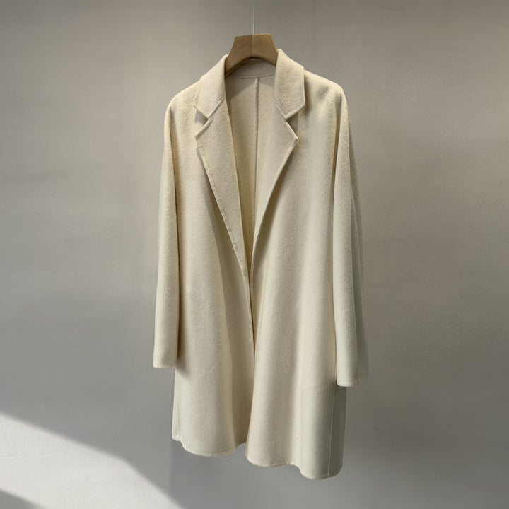 Damen Eleganter Maßgeschneiderter Wickelmantel Drune