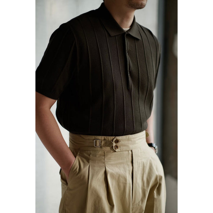Herren Poloshirt mit strukturiertem Design Drune