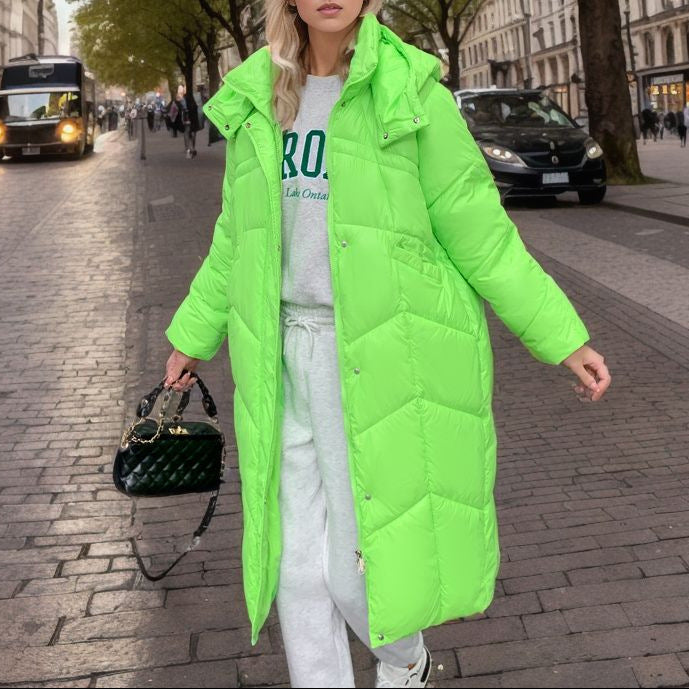 Drune | Damen Isolierte Lange Pufferjacke Relaxed Fit