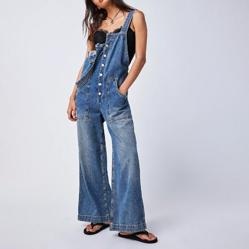 Damen Jeanslatzhose Drune