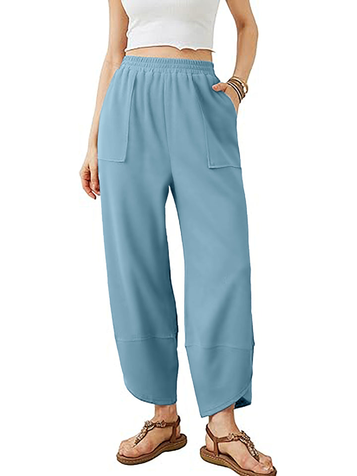 Damen Culotte-Hose mit elastischem Bund und aufgesetzten Taschen Drune