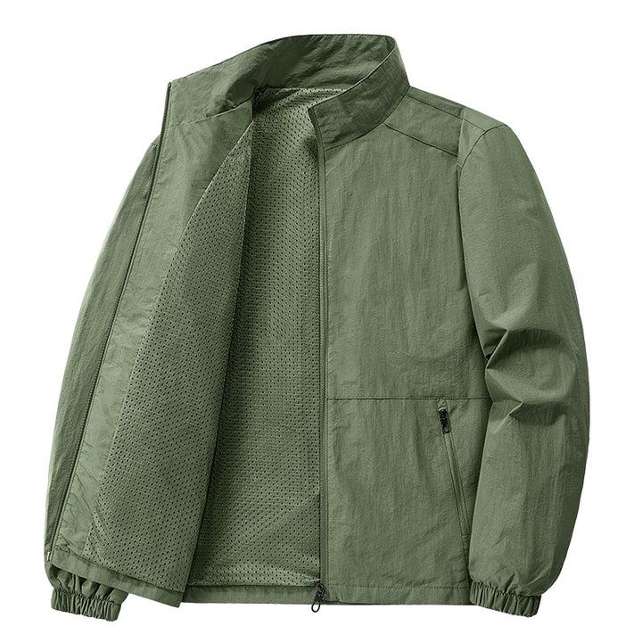 Herren Leichte Freizeitjacke mit schmalem Kragen Drune