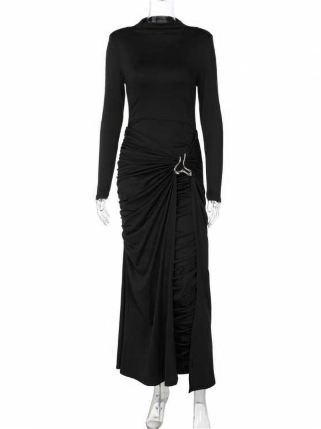 Damen Elegantes Kleid mit innovativem Design und kunstvollen Drapierungen Drune