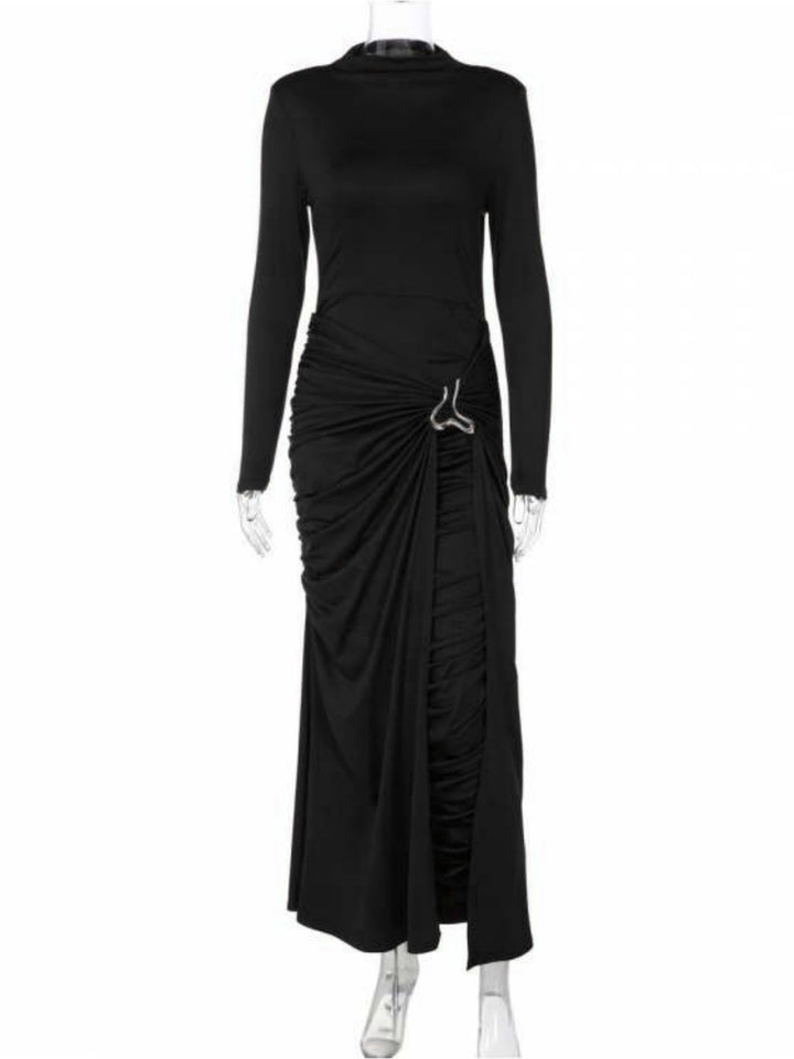 Damen Elegantes Kleid mit innovativem Design und kunstvollen Drapierungen Drune