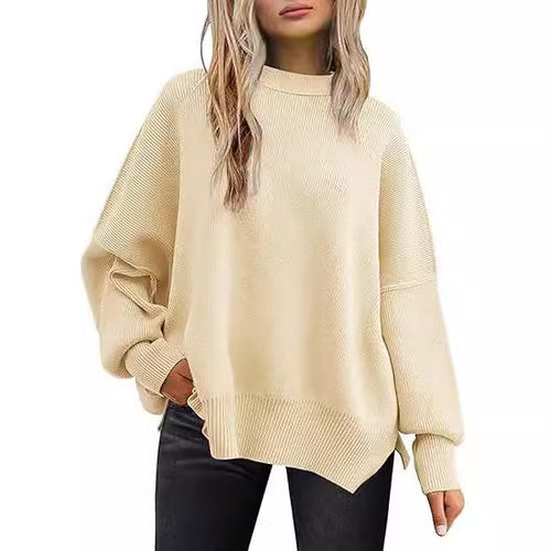 Damen lockerer Strickpullover Drune