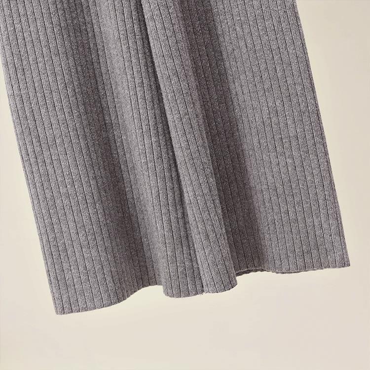 Damen Bequeme Rippstrickhose mit Kordelzug Drune