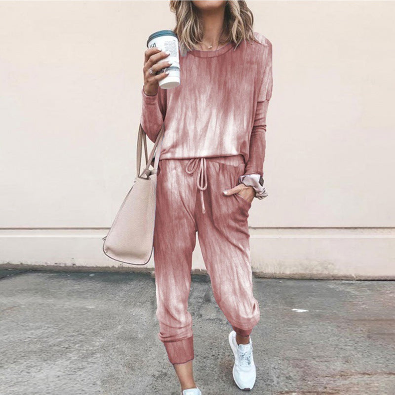 Damen lässiger Jumpsuit mit modernem Batik-Design und praktischen Taschen Drune