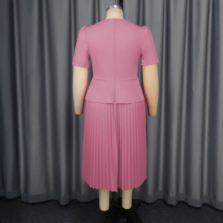 Damen Plissee Kleid mit elegantem Blazer Drune
