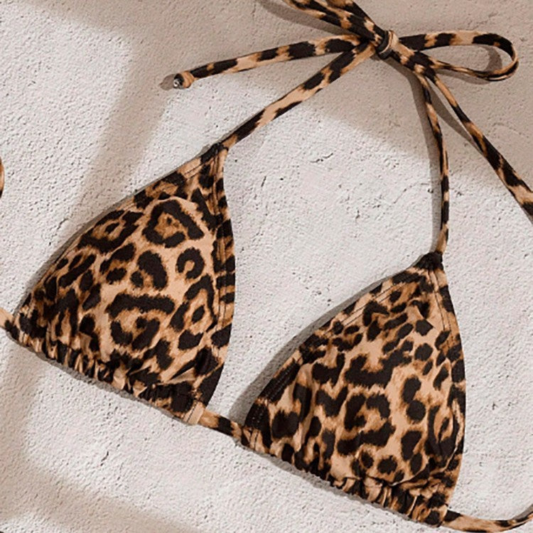 Damen Triangel-Bikini mit voluminösem Rüschenslip Drune