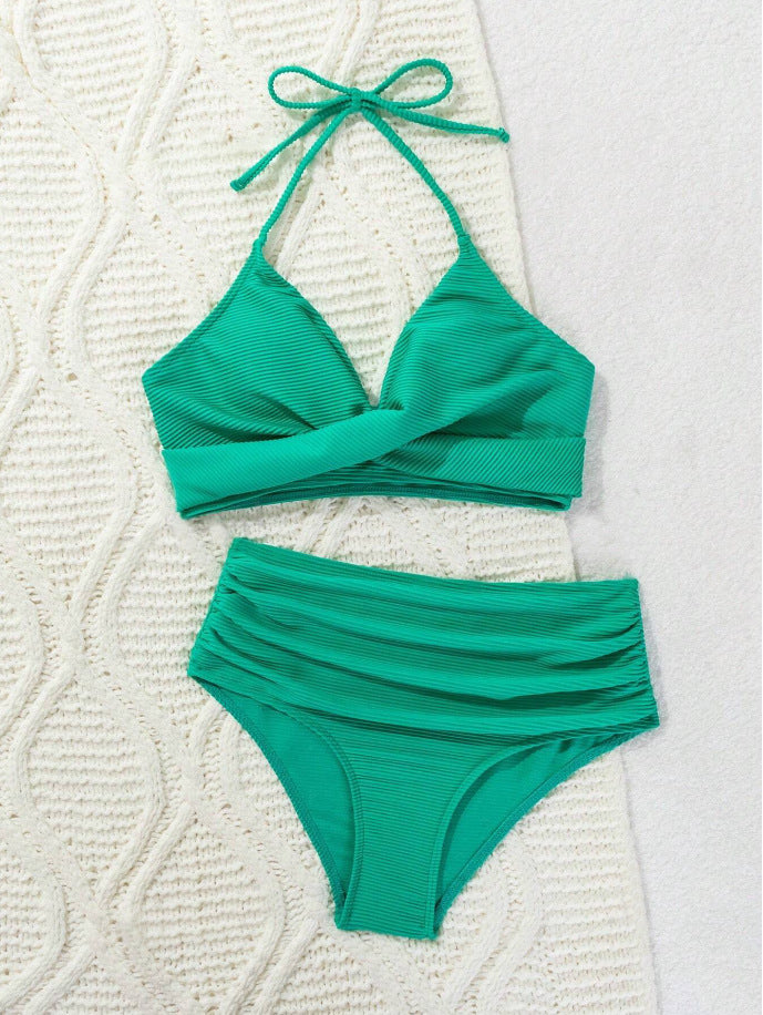Damen Hochtailliertes Bikini-Set Drune