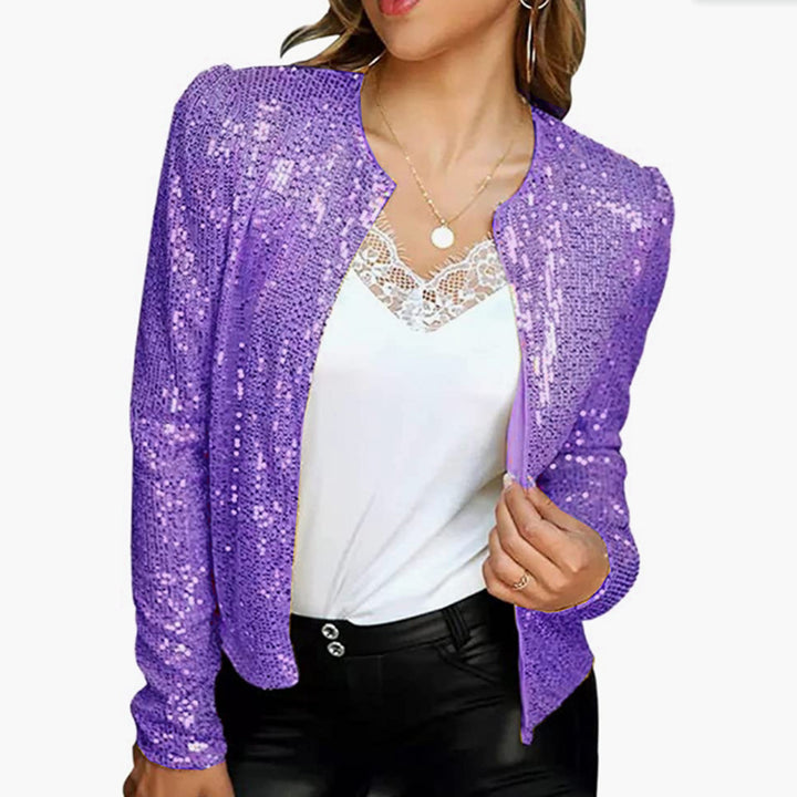 Damen Glitzernde Strickjacke mit raffinierten Details Drune