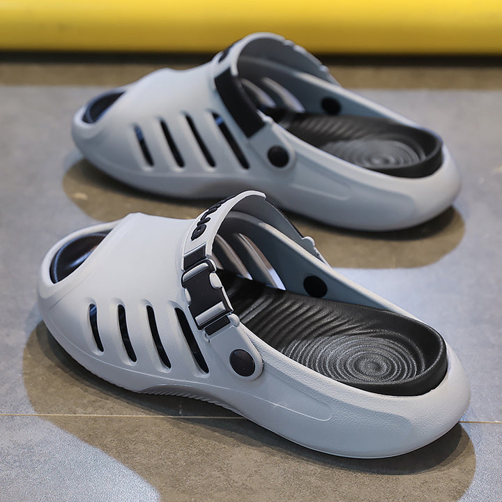 Herren Badeschuhe mit beweglichem Fersenriemen und belüftetem Obermaterial Drune