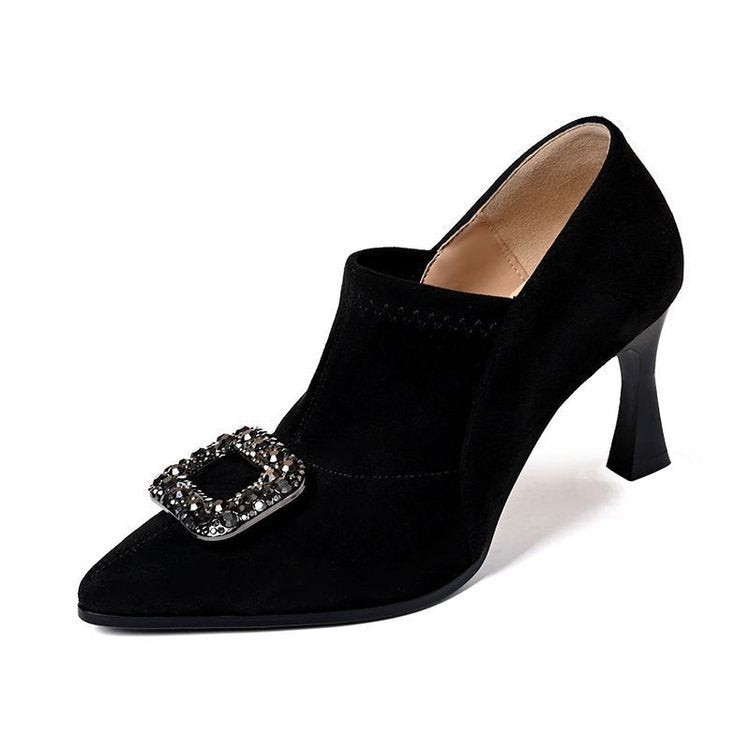 Damen Elegante High Heel Pumps mit Glitzerdetail Drune