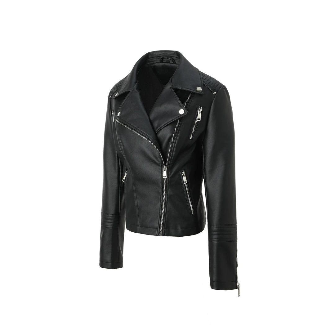 Damen Klassische Bikerjacke Drune