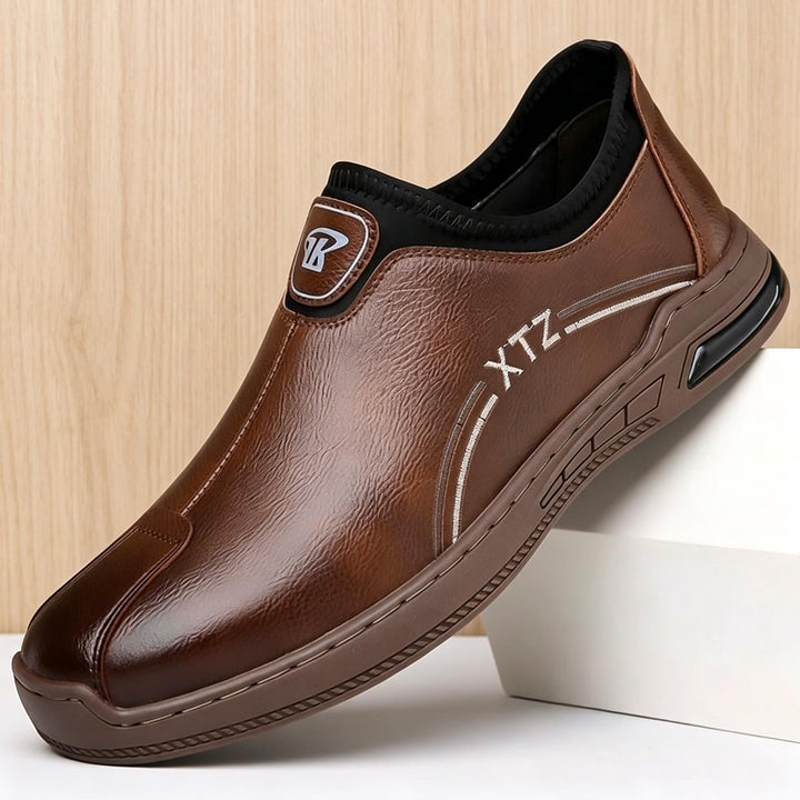 Herren Bequeme Slip-On Ledersneaker Drune