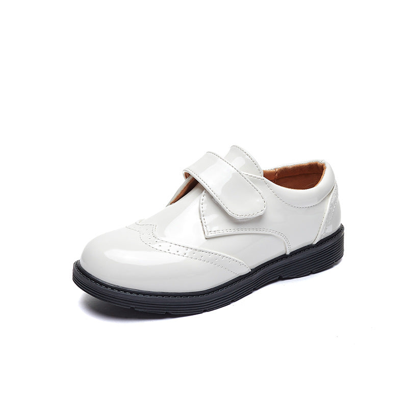 Damen Komfortable Schnürschuhe mit Klettverschluss und Hochglanz-Oberfläche Drune